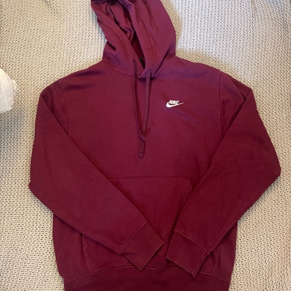 Nike | Shirts | Mens Nike Maroon Hoodie | Poshmark